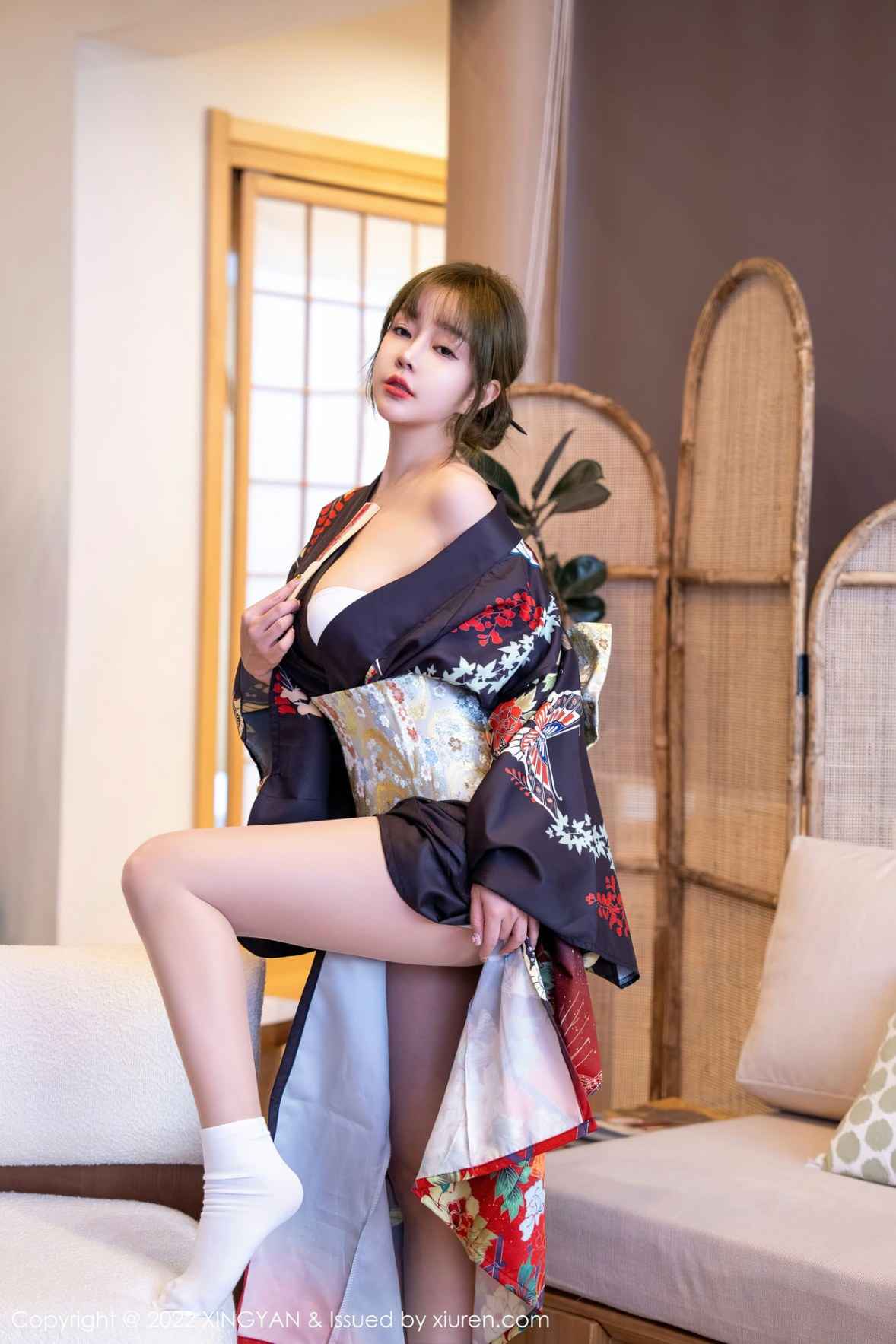 XINGYAN 星颜社 Vol.154 王雨纯 深色日式和服性感写真33 - 1