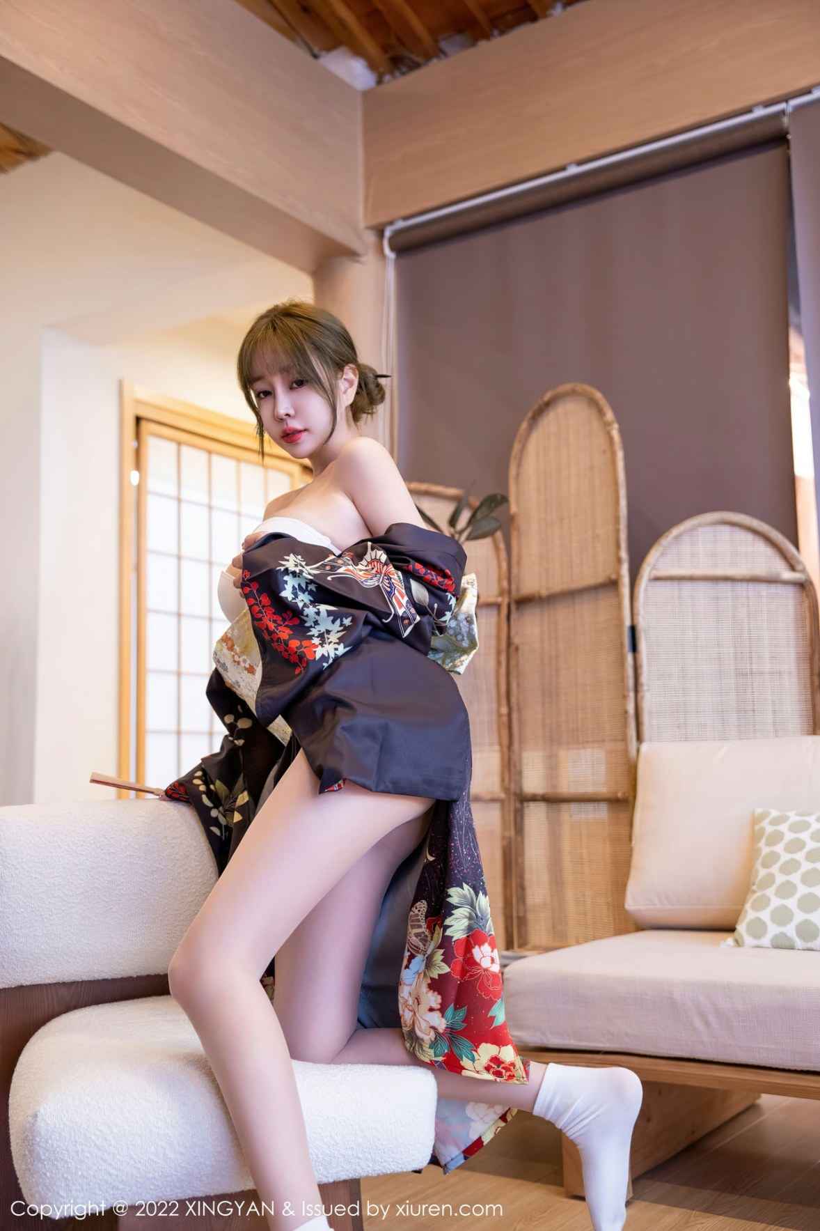 XINGYAN 星颜社 Vol.154 王雨纯 深色日式和服性感写真33 - 1