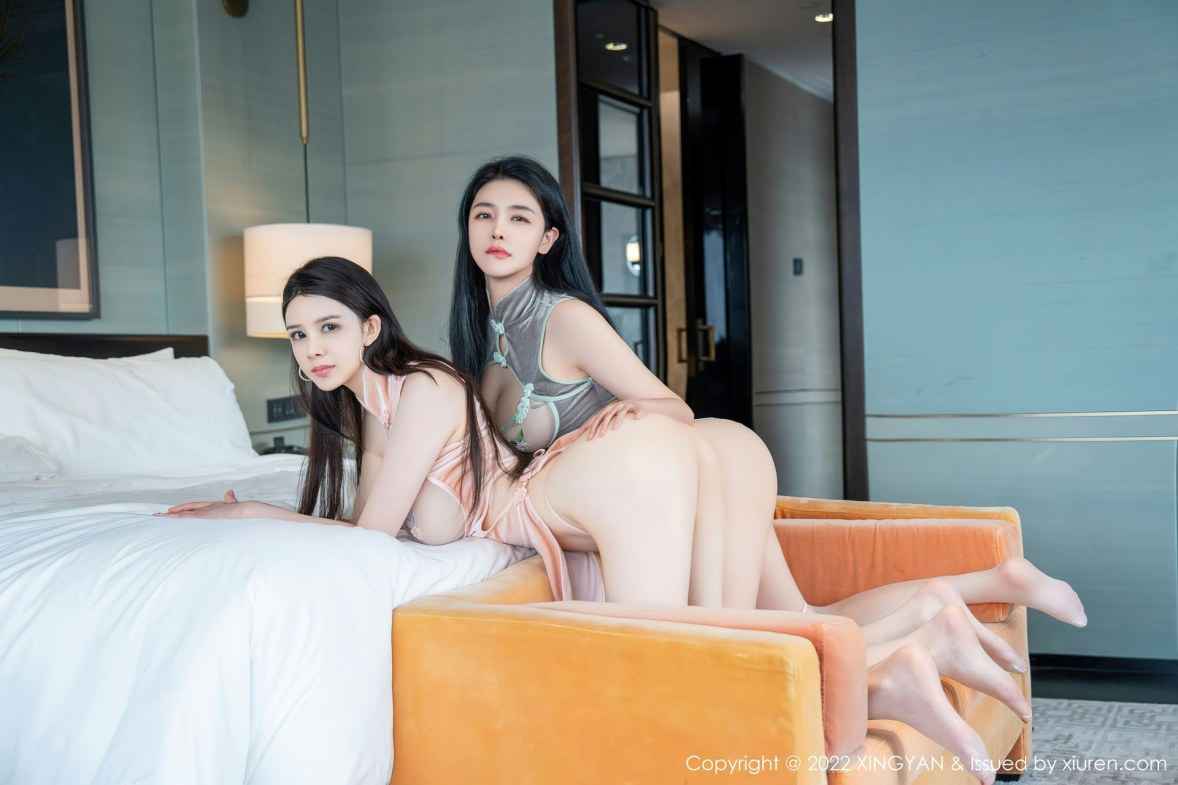 XINGYAN 星颜社 Vol.158 刘钰儿和李丽莎 轻透旗袍模特合集写真 - 7