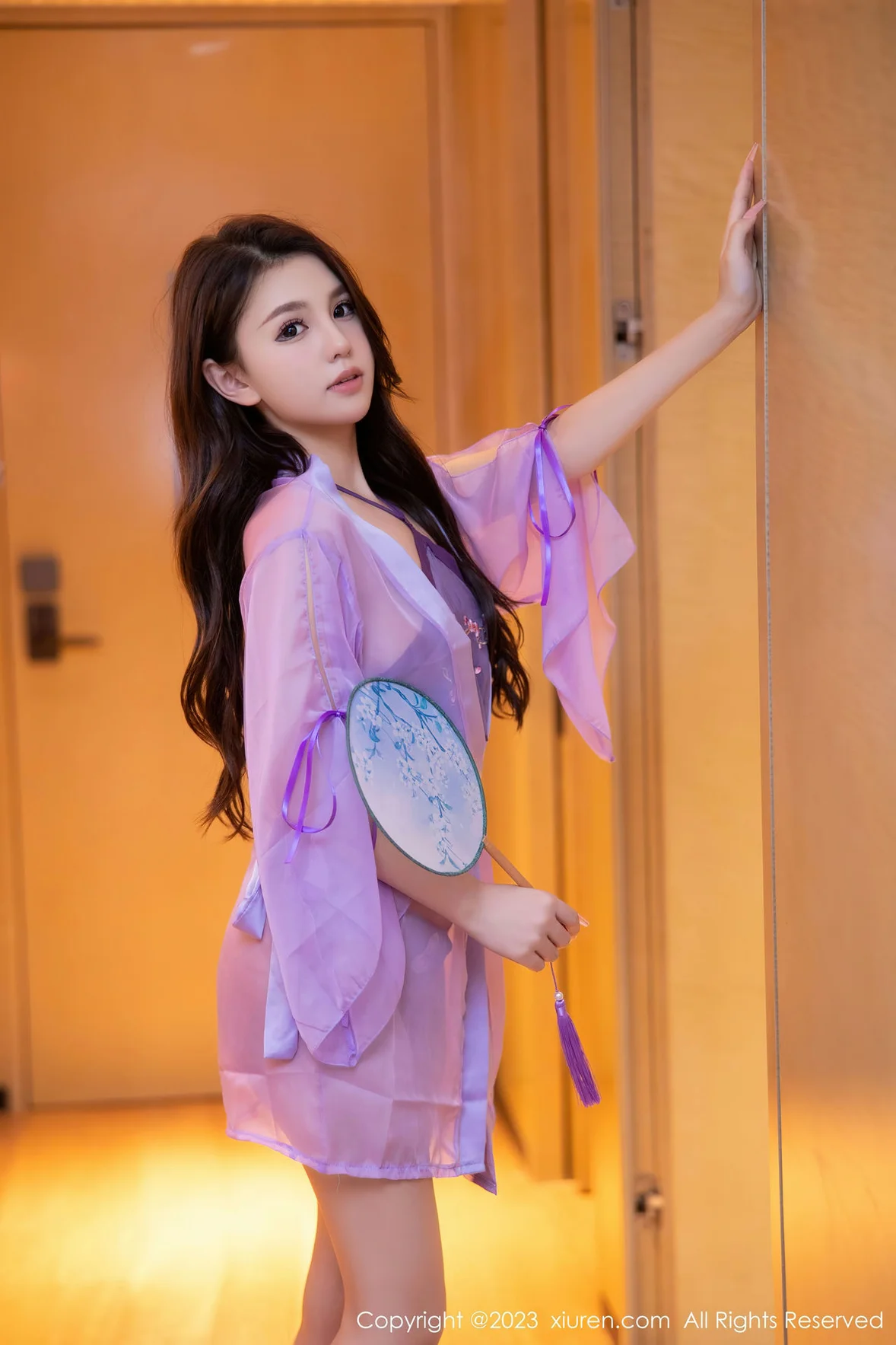 XiuRen 秀人 No.6077 美羊羊 紫色古装服饰性感写真 - 2